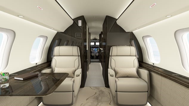 Thiết kế nội thất của Global 8000. Ảnh: Bombardier