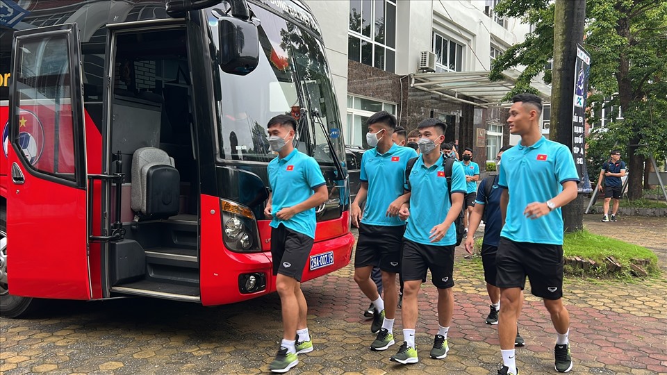 U23 Việt Nam lên đường sang UAE tập huấn trước thềm tham dự vòng chung kết U23 Châu Á 2022. Ảnh: Minh Hiếu