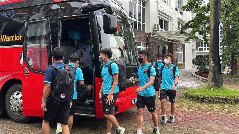 U23 Việt Nam lên đường sang UAE tập huấn trước thềm tham dự vòng chung kết U23 Châu Á 2022. Ảnh: Minh Hiếu