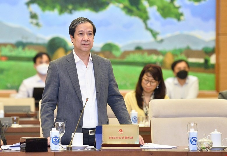 Bộ trưởng Bộ Giáo dục và Đào tạo Nguyễn Kim Sơn. Ảnh: QH