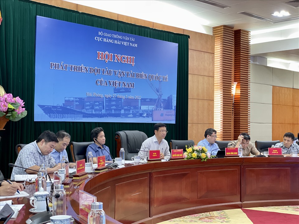 Thứ trưởng Bộ GTVT Nguyễn Xuân Sang phát biểu tại hội thảo chiều 27.5. Ảnh KH