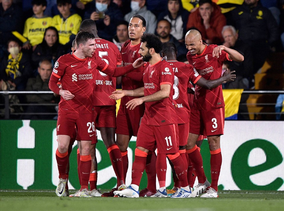 Liverpool hủy diệt mọi đối thủ với 28 bàn thắng từ vòng bảng đến hết bán kết. Ảnh: AFP