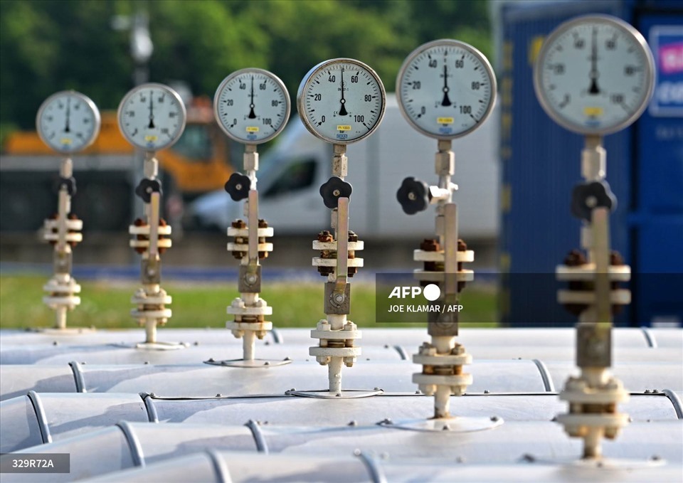 Gas facility at Baumgarten an der March, Austria.  Photo: AFP