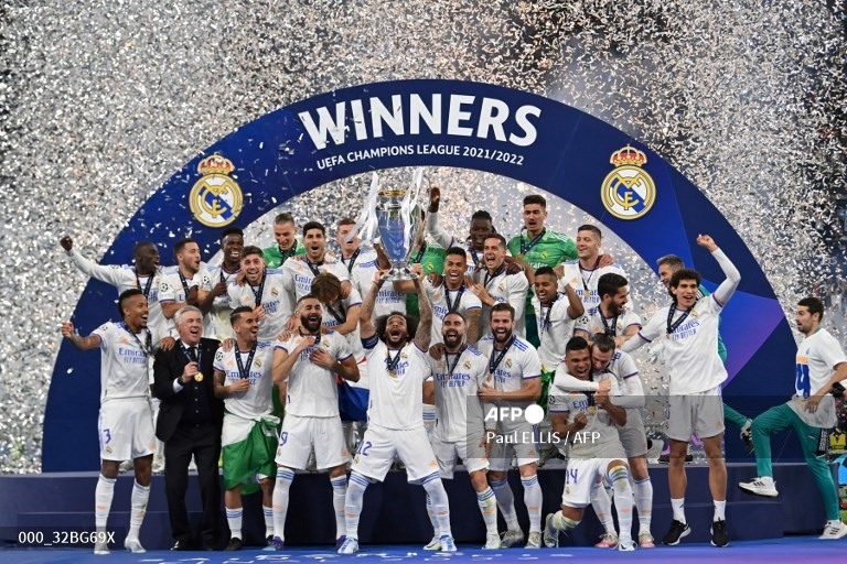 Chức vô địch mùa 2021-22 là lần thứ 14 Real Madrid đăng quang ở đấu trường UEFA Champions League.
