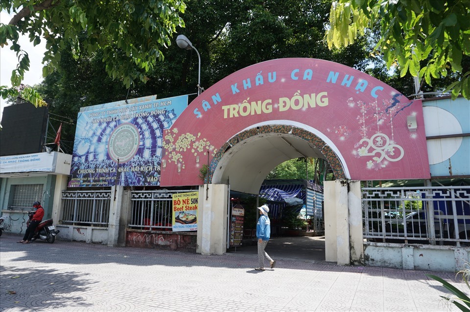 Sân khấu Trống Đồng (quận 1), nơi dự kiến triển khai dự án bãi đậu xe ngầm quy mô 7 tầng ngầm, 3 tầng nổi. Ảnh: Minh Quân