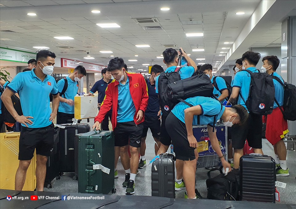 U23 Việt Nam ở định chỗ ở, chuẩn bị cho vòng chung kết U23 Châu Á 2022. Ảnh: VFF