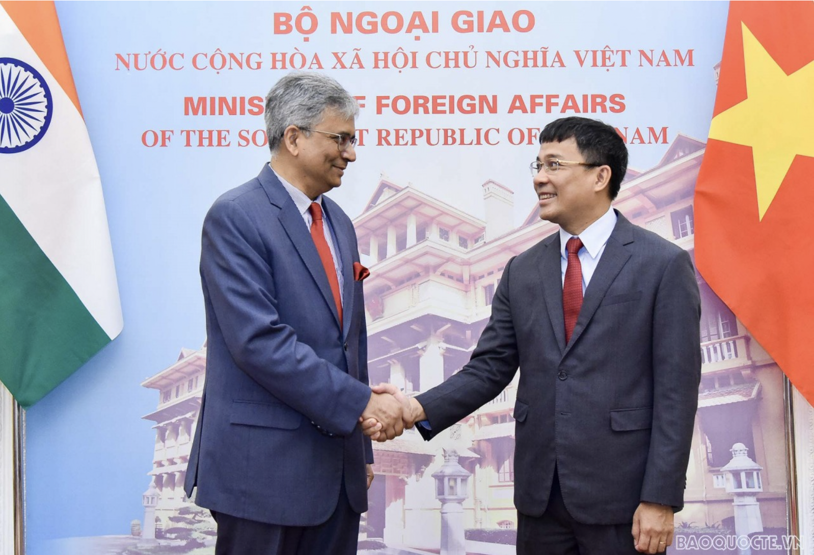 Thứ trưởng Thường trực Nguyễn Minh Vũ đề nghị Ấn Độ tiếp tục tạo điều kiện thuận lợi cho thương mại song phương. Ảnh: Bộ Ngoại giao