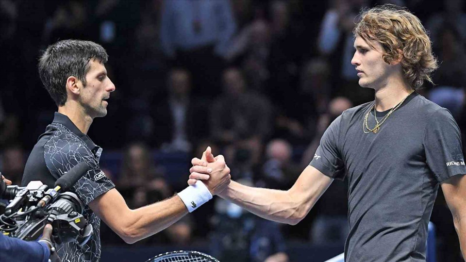 Novak Djokovic hoặc Alexander Zverev sẽ giành vị trí số 1 thế giới vào giữa tháng 6. Ảnh: ATP