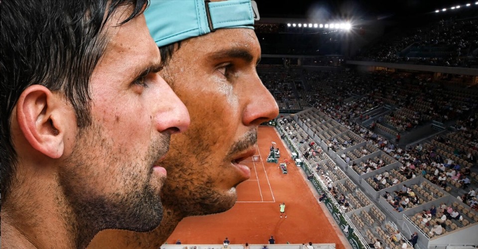 Trận tứ kết Roland Garros 2022 giữa Novak Djokovic và Rafael Nadal được đặc biệt chú ý. Ảnh: Tennismajors