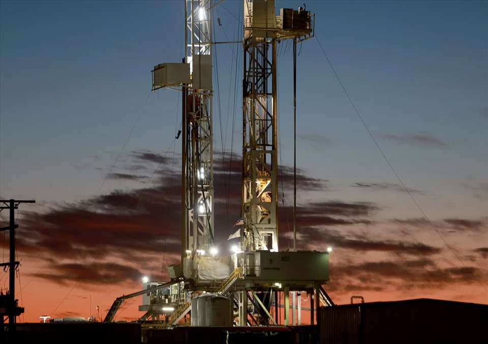 Giàn khoan dầu ở Midland, Texas, Mỹ. Ảnh: AFP