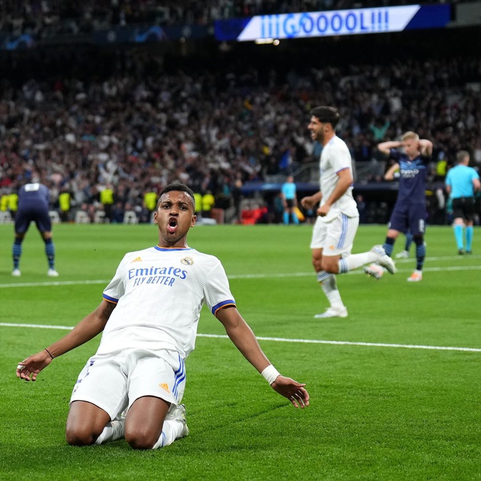 Rodrygo đã đánh bại Real Madrid chỉ bằng 2 pha dứt điểm thần sầu. Ảnh: AFP
