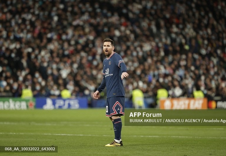 Messi không thể giúp PSG lên ngôi tại Champions League.  Ảnh: AFP
