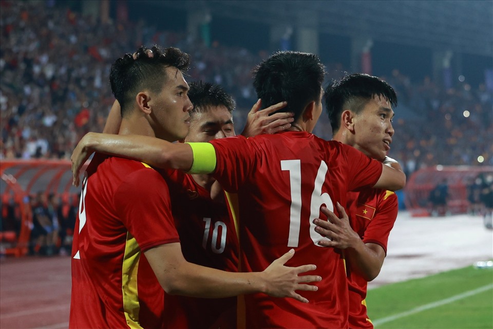Tiến Linh chứng minh duyên khi bàn trong màu áo U23 Việt Nam. Ảnh: Hải Nguyễn