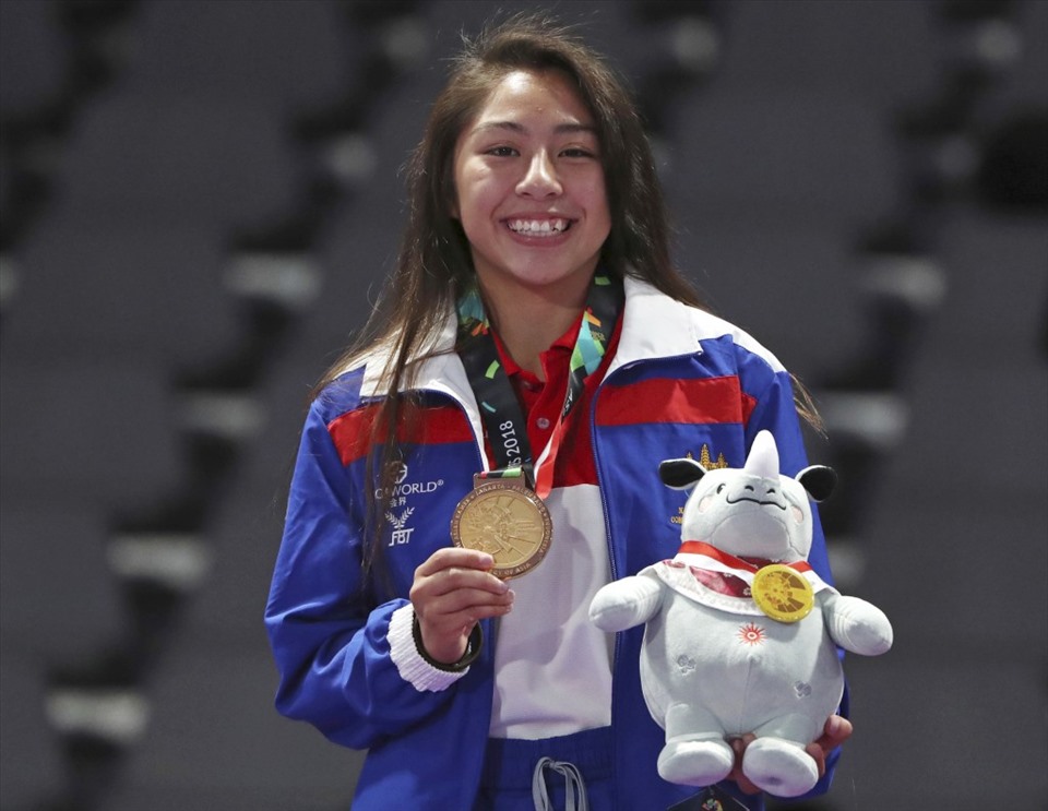 Khan Jessa giành Huy chương vàng ở SEA Games 30. Ảnh: AP.