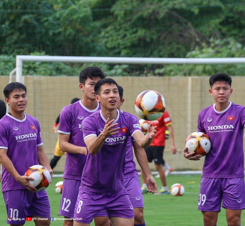 U23 Việt Nam có đội hình tối ưu để chạm trán U23 Indonesia. Ảnh: VFF