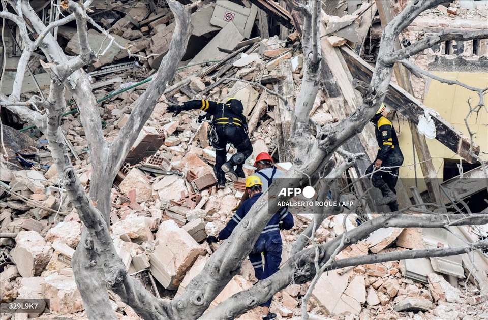 Mr. Roberto Enrique Calzadilla, representative of the hotel operating company, said that the cause of the explosion on May 6 was due to a gas leak.  Photo: AFP