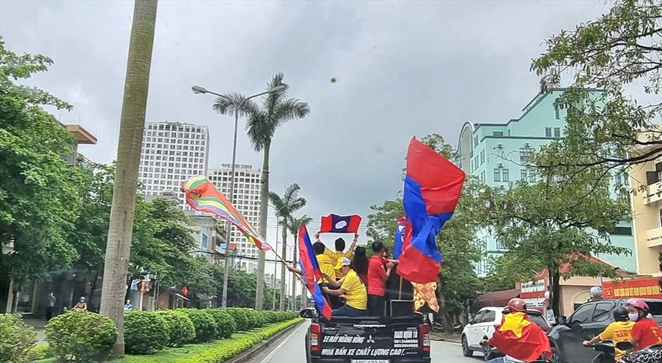 Đoàn diễu hành trên các tuyến phố tại TP.Nam Định. Ảnh: CTV