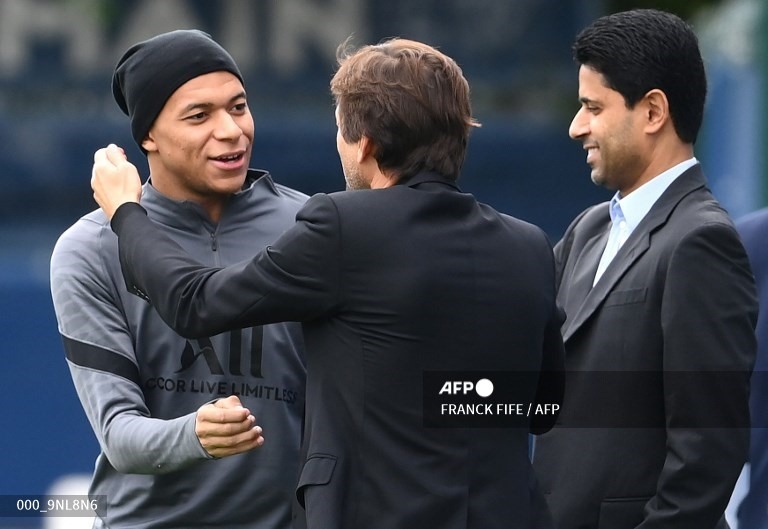 Thượng tầng của PSG rất quyết tâm trong việc giữ chân Mbappe. Ảnh: AFP