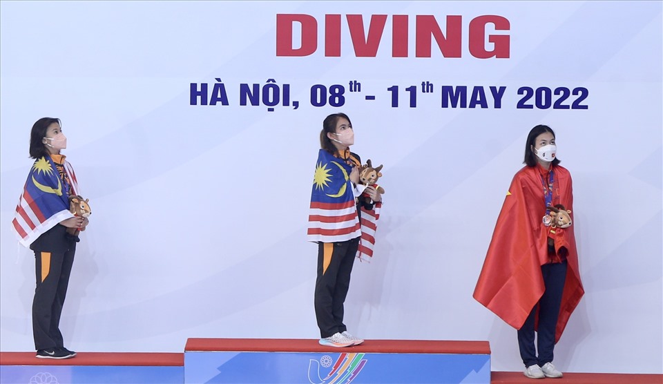 Malaysia đặt mục tiêu giành trọn 8 huy chương vàng của môn nhảy cầu tại SEA Games 31. Ảnh: Minh Anh