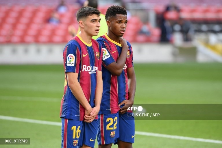 Fanti và Pedri có vai trò quan trọng trong quá trình trở lại của Barca. Ảnh: AFP