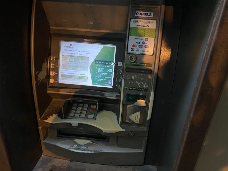 Trụ ATM xảy ra vụ việc.