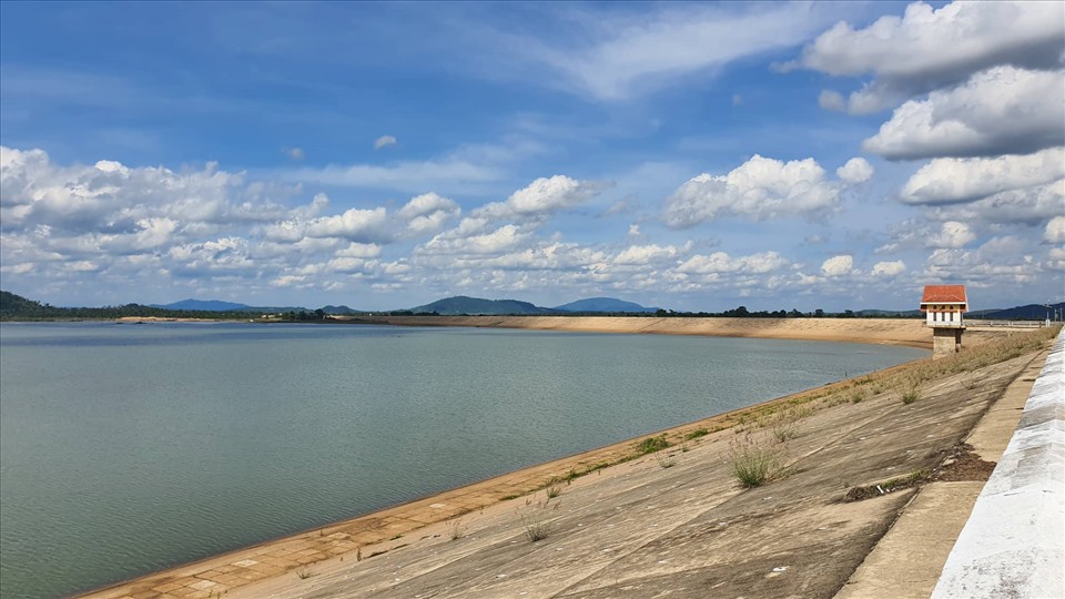 Hồ thủy lợi Ia Mơr tại huyện Chư Prông. Ảnh T.T