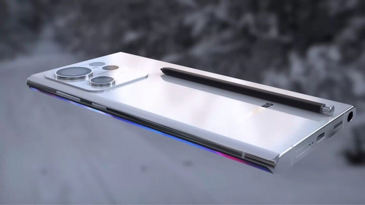 Concept Galaxy S23 Ultra kèm bút S Pen. Ảnh: CMH