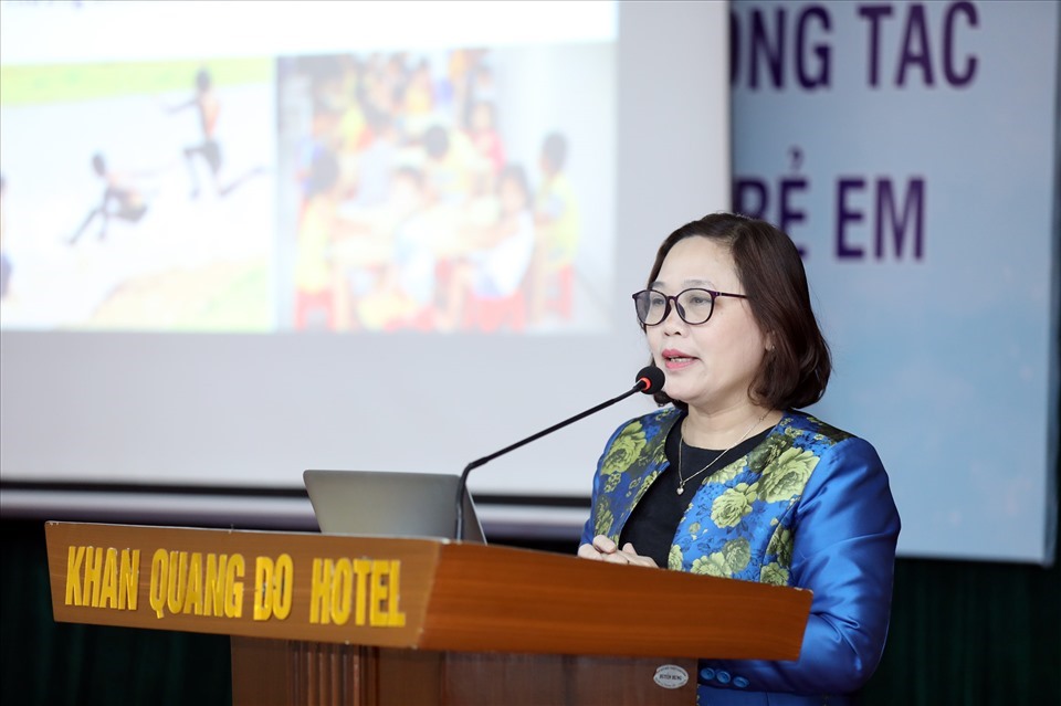 Bà Vũ Thị Kim Hoa - Phó Cục trưởng Cục Trẻ em, Bộ Lao động Thương binh và Xã hội