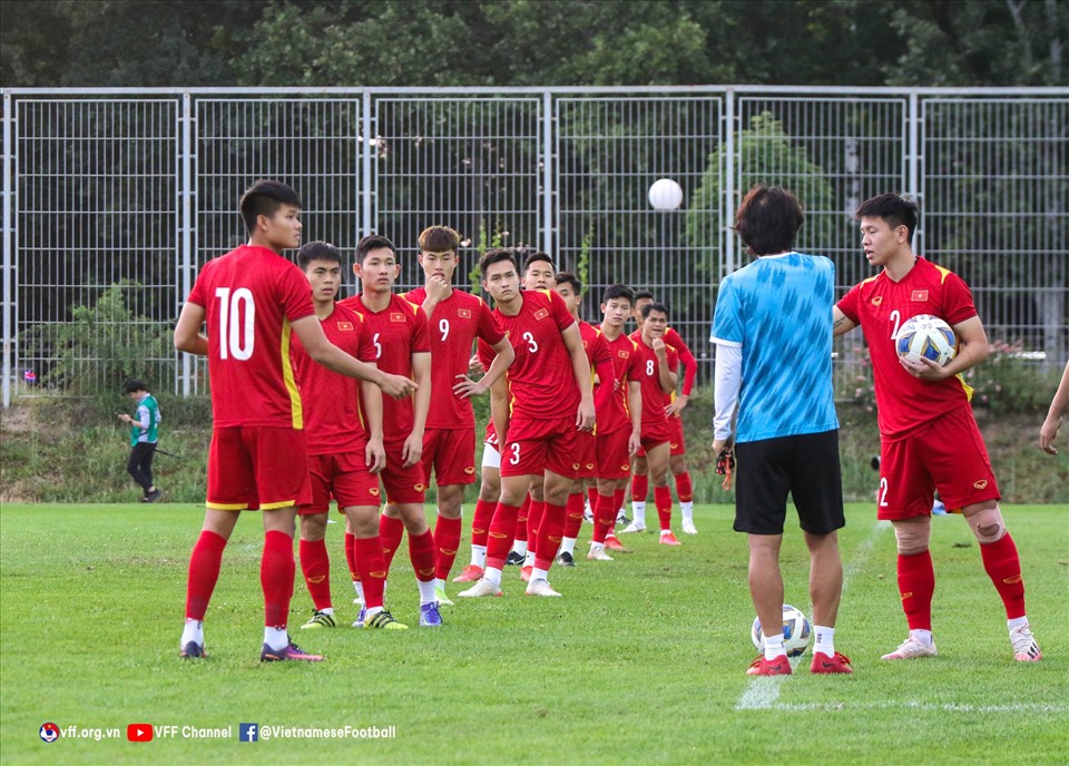 U23 Việt Nam có nhiều lựa chọn cho đội hình chính. Ảnh: VFF