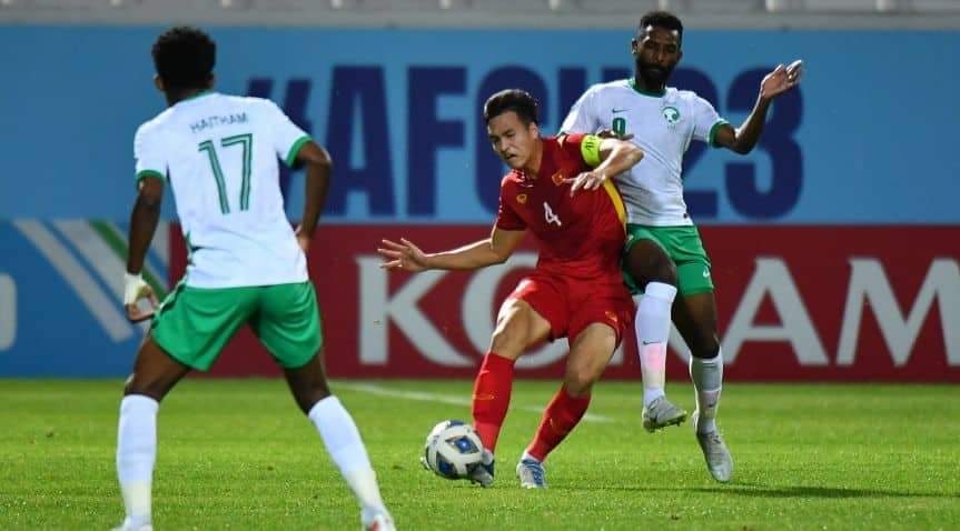 U23 Việt Nam mất tập trung trong thời điểm thi đấu hưng phấn cao. Ảnh: VFF