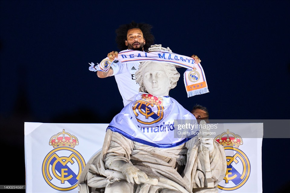Marcelo chia tay Real Madrid với hành trang là 25 danh hiệu lớn nhỏ. Ảnh: Getty