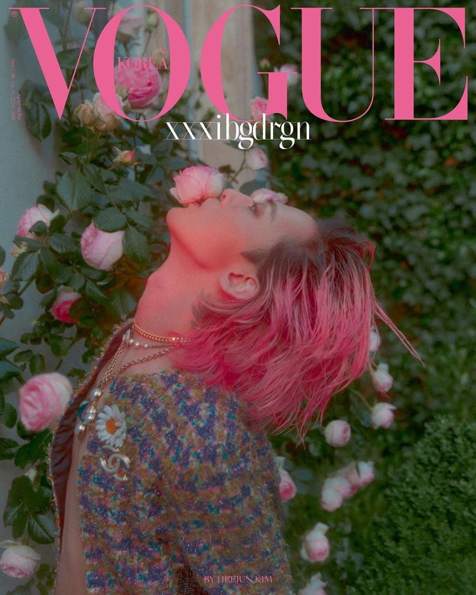 G-Dragon với tạo hình ma mị trên bìa tạp chí Vogue Korea tháng 7. Ảnh: Vogue Korea