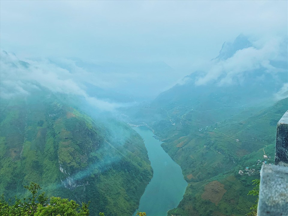 Quang cảnh ngày mưa ở Hà Giang.