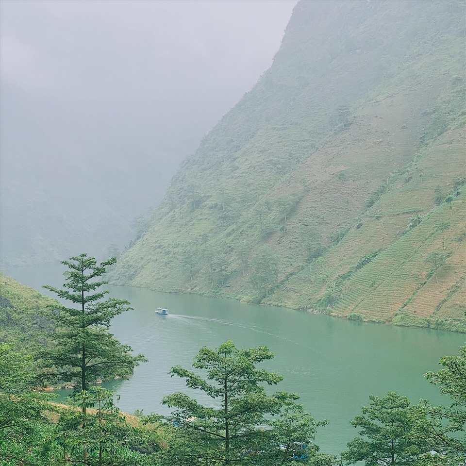 Sông Nho Quế ngày mưa