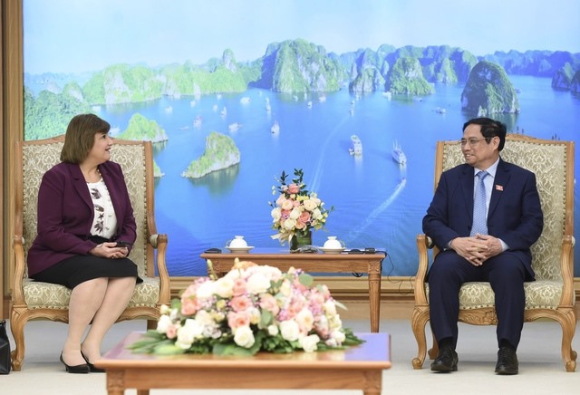 Thủ tướng Phạm Minh Chính khẳng định, tiềm năng hợp tác giữa Việt Nam - Ai Cập còn rất lớn, có nhiều dư địa để phát triển. Ảnh: VGP
