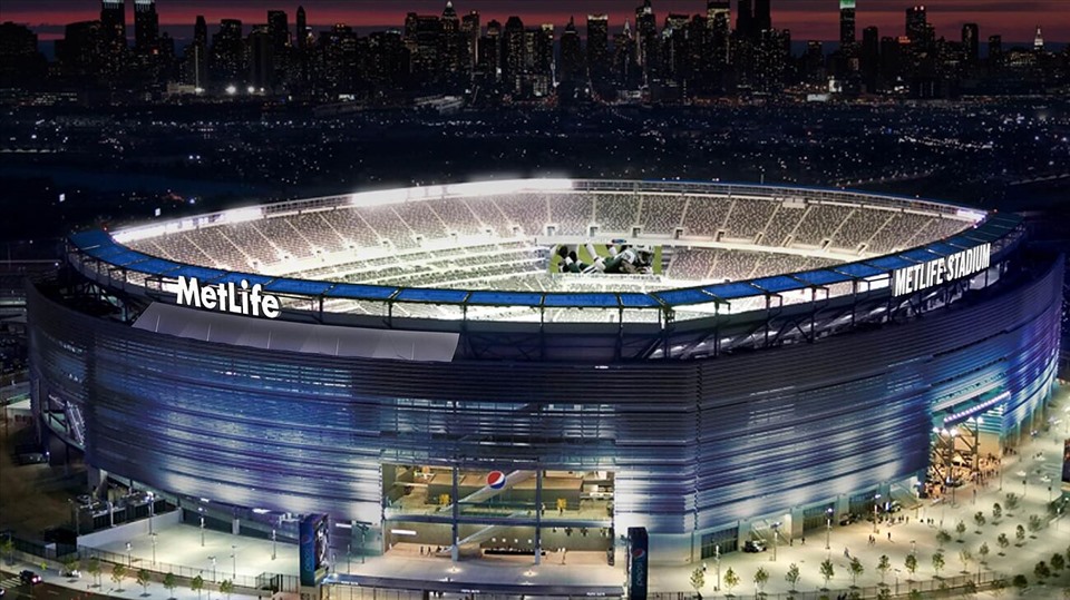 Sân MetLife được xây dựng với tổng chi phí lên đến 1,6 tỉ USD - đắt nhất tại Mỹ, có sức chứa 82.500 chỗ ngồi.