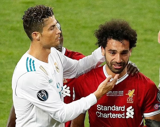 Giọt nước mắt của Salah ở trận chung kết năm 2018. Ảnh: UEFA