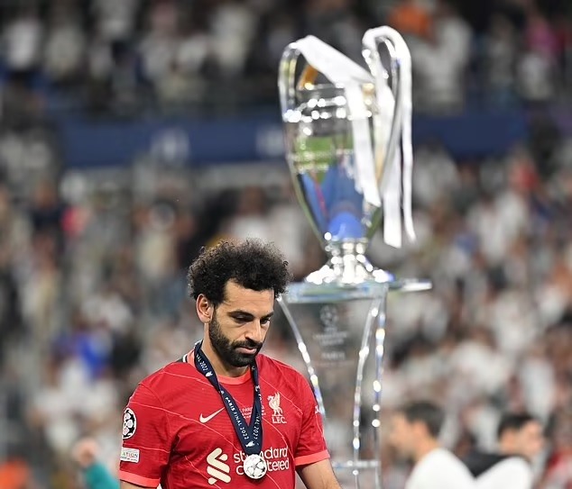 Salah thêm một lần thất bại trước Real Madrid ở chung kết Champions League. Ảnh: UEFA