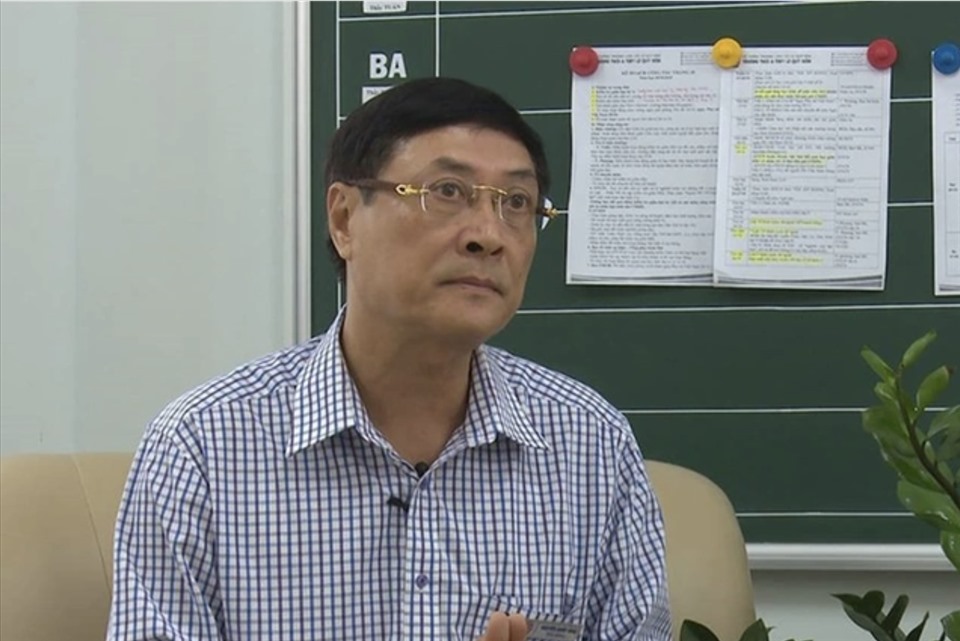 Ông Nguyễn Quốc Bình – Hiệu trưởng Trường THCS-THPT Lương Thế Vinh (Hà Nội). Ảnh: TAN