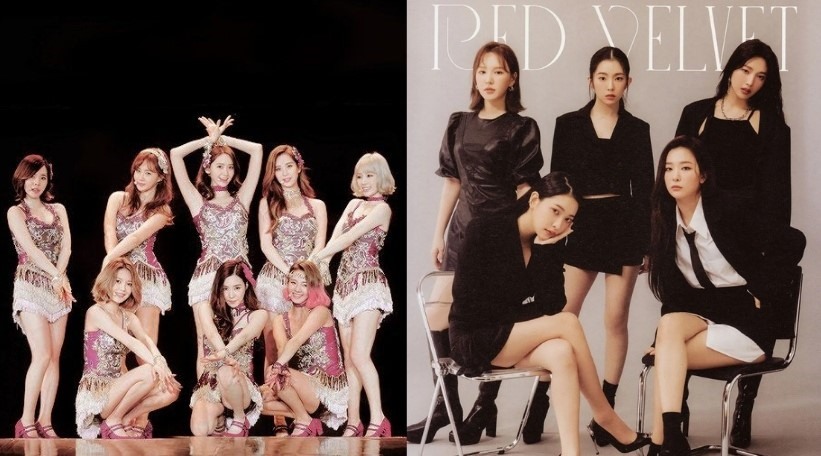 Yoona (SNSD) và Irene (Red Velvet) là hai nữ thần center nổi bật của nhóm nhạc nữ Gen 2 và Gen 3. Ảnh: TH
