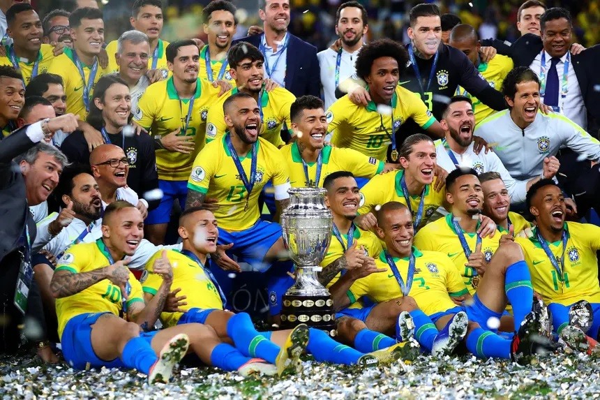 Brazil đã vô địch Copa America 2019 với sự chèo lái của Tite. Ảnh: AFP