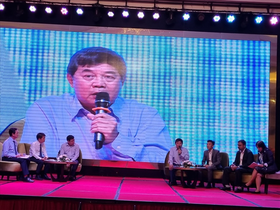 Ông Đỗ Hà Nam - Phó chủ tịch Hiệp hội Lương thực Việt Nam phát biểu tại hội thảo