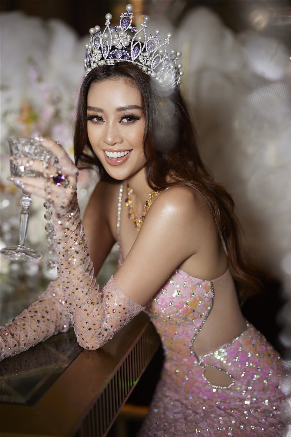 Hoa hậu Khánh Vân sẽ trao vương miện cho người kế nhiệm tại chung kết Hoa hậu Hoàn vũ Việt Nam 2022 diễn ra vào đêm 25.6 tới đây. Ảnh: MUV.