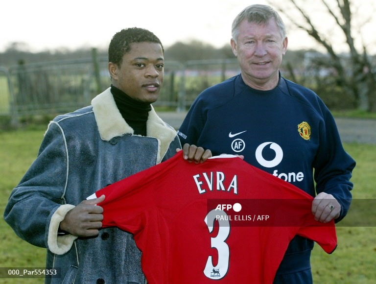 Evra là hậu vệ quan trọng dưới triều đại của Alex Ferguson. Ảnh: AFP