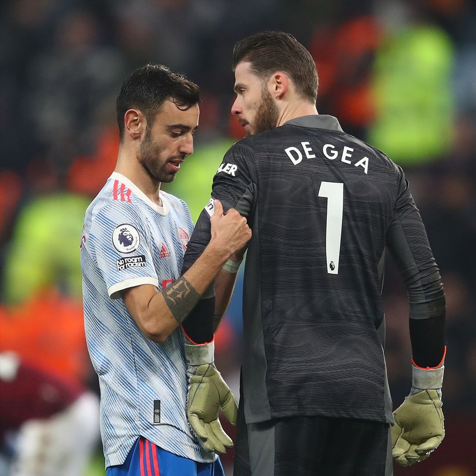 De Gea cũng nhiều lần được lĩnh xướng trọng trách này. Ảnh: AFP