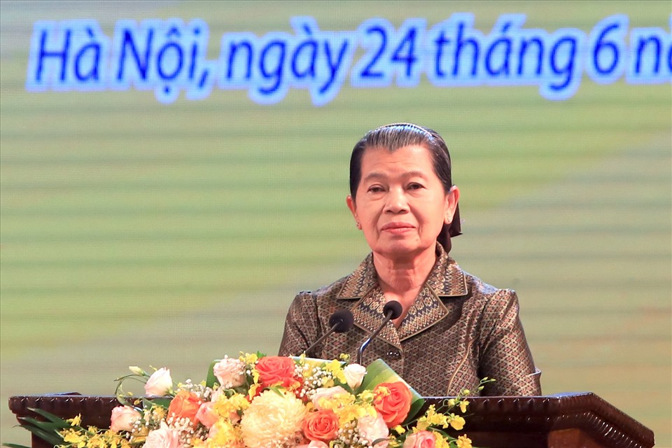 Phó Thủ tướng Campuchia Men Sam An. Ảnh: Thành Nam