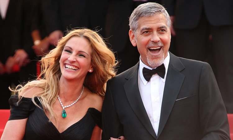 Diễn viên nổi tiếng George Clooney và Julia Roberts. Ảnh: AP