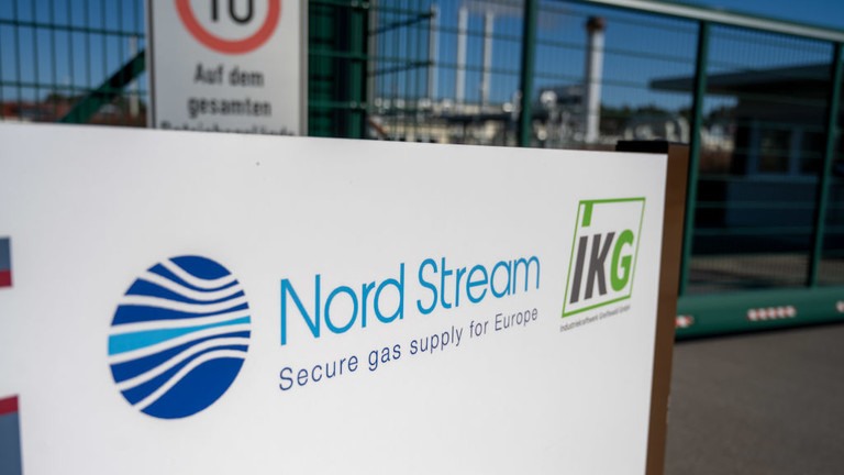 Khí đốt qua đường ống Nord Stream từ Nga đến Đức bị cắt giảm tới 60%. Ảnh chụp màn hình