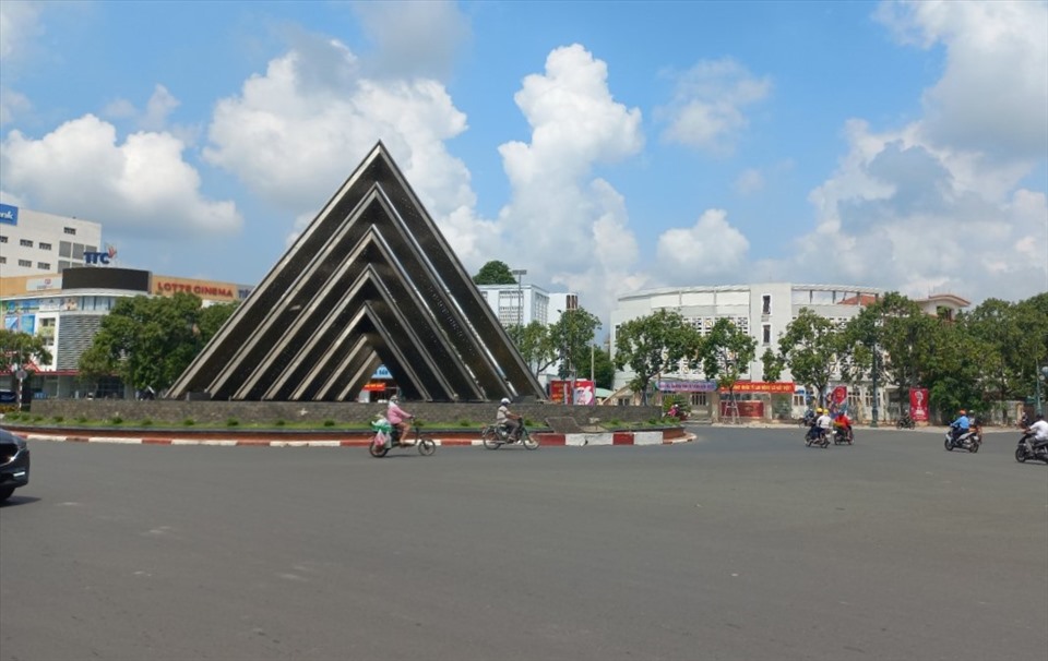 Giao thông khu vực trung tâm thành phố Tây Ninh.