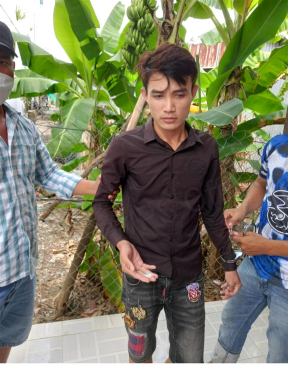 Thanh niên Trần Trọng Thái  bị bắt khi đang cùng bạn đi mua ma túy về sử dụng